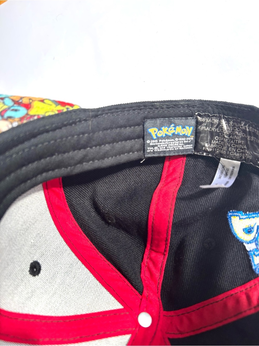 Pokémon Hat Official Snap Back Pokemon Cap Pokeball Full Bill SnapBack - Picture 6 of 10